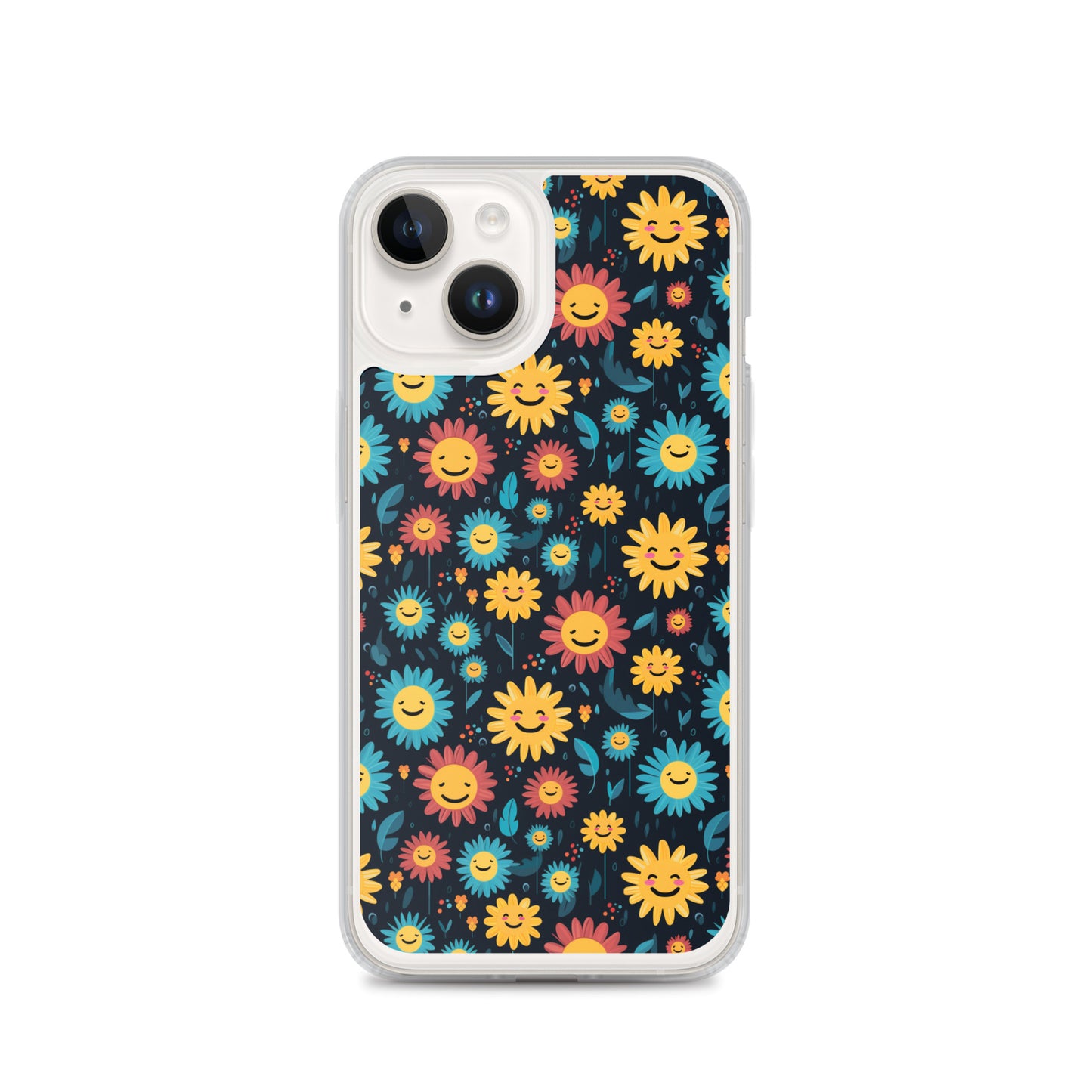 iPhone Case - Happy Smiley Flowers