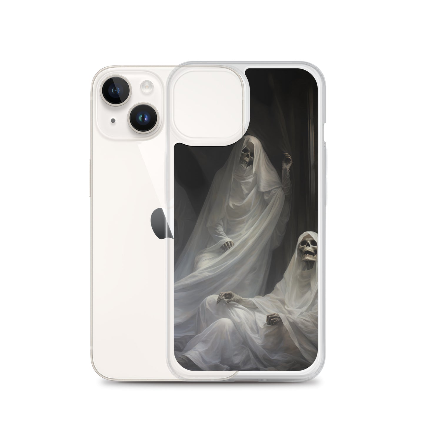 iPhone Case - Halloween Skeleton Ghosts