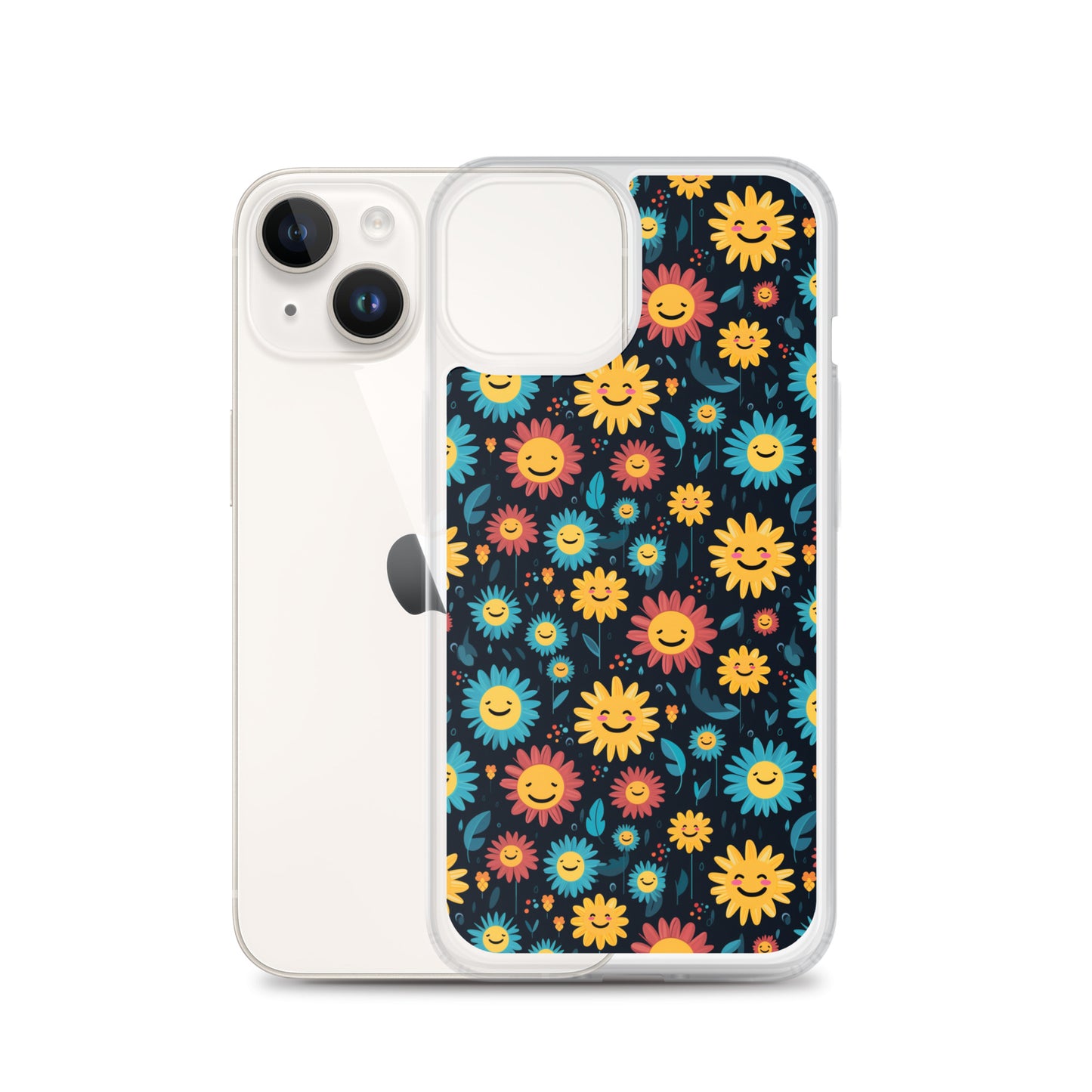 iPhone Case - Happy Smiley Flowers