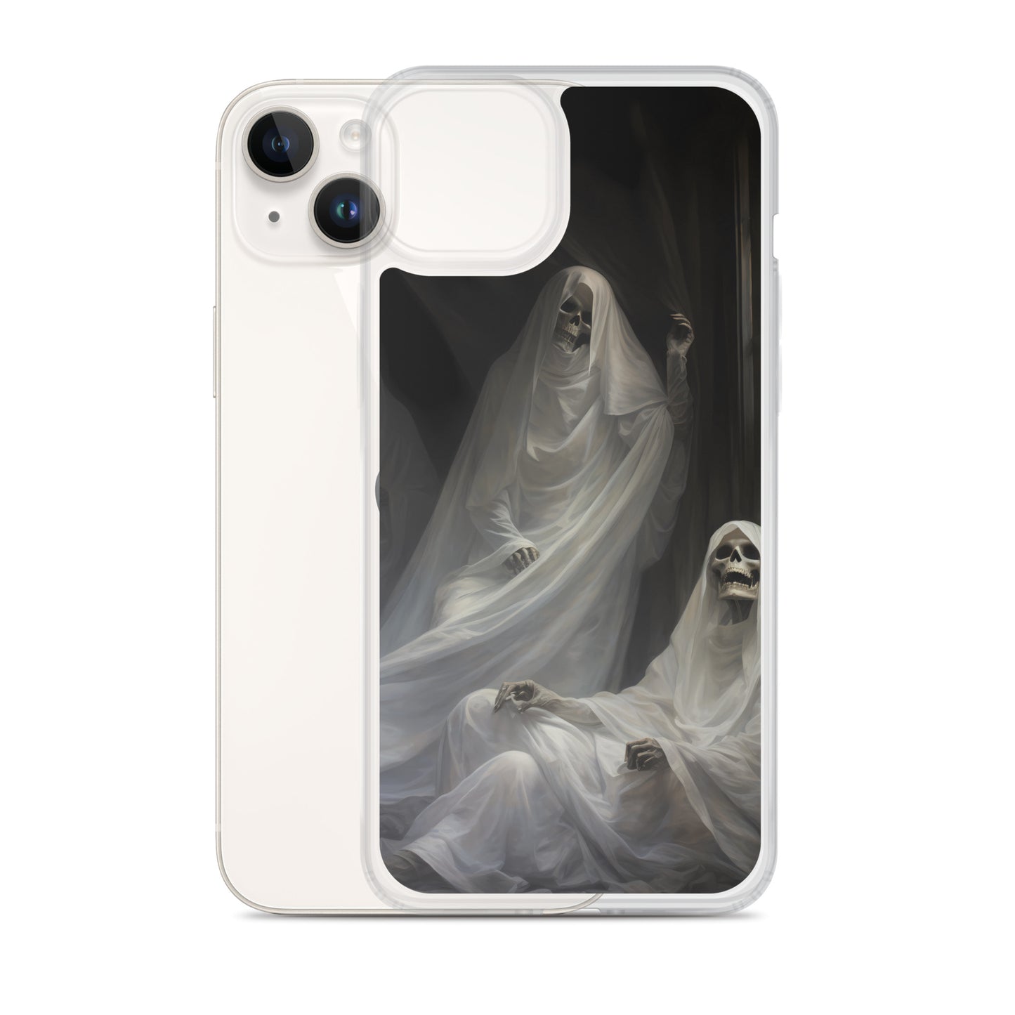 iPhone Case - Halloween Skeleton Ghosts