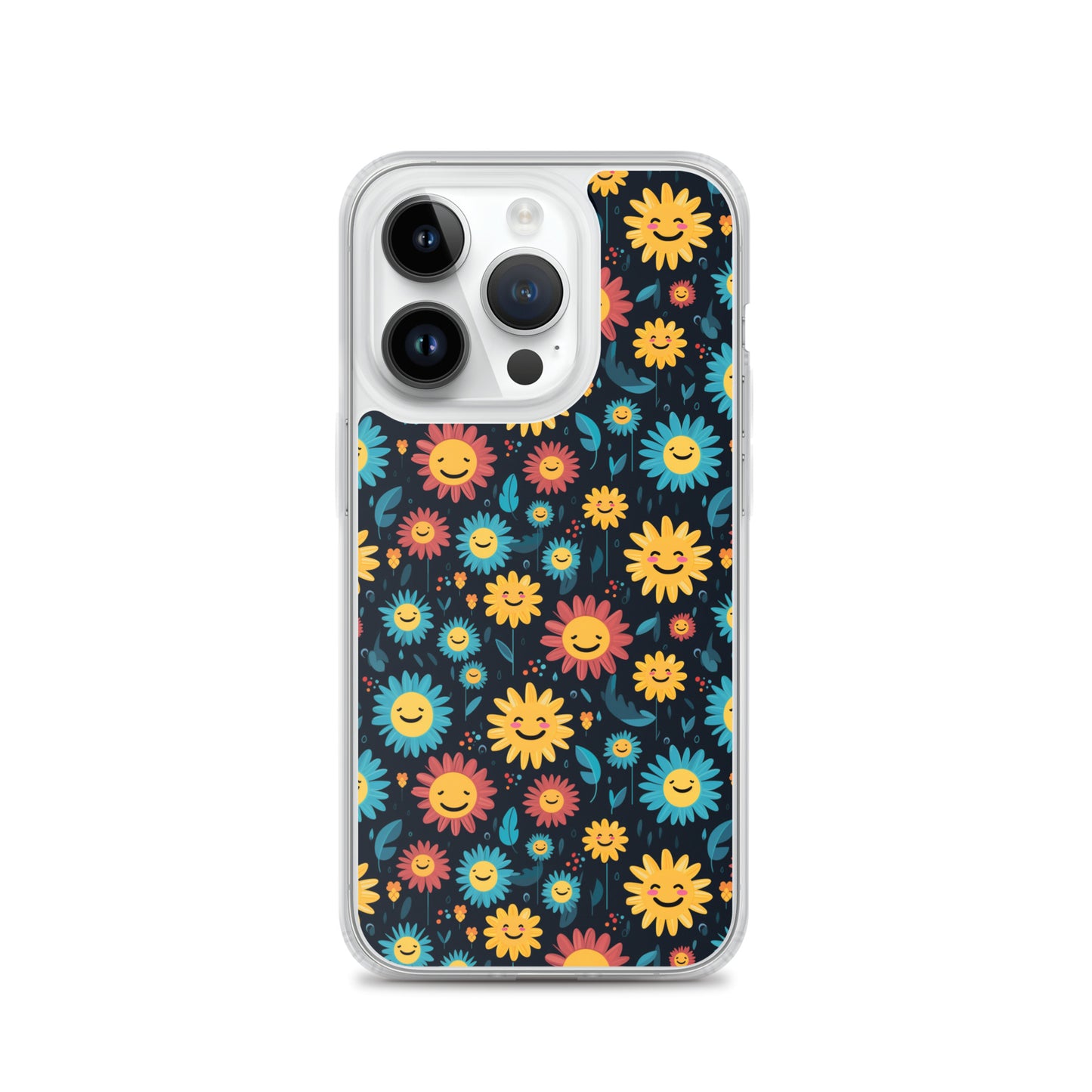 iPhone Case - Happy Smiley Flowers