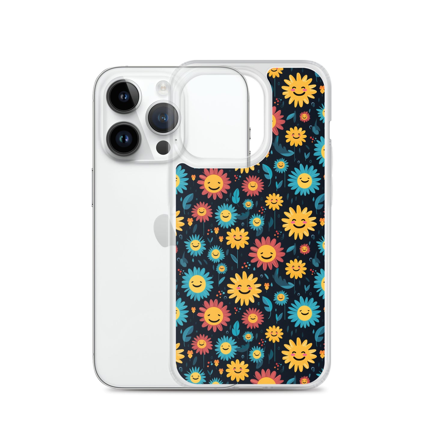 iPhone Case - Happy Smiley Flowers