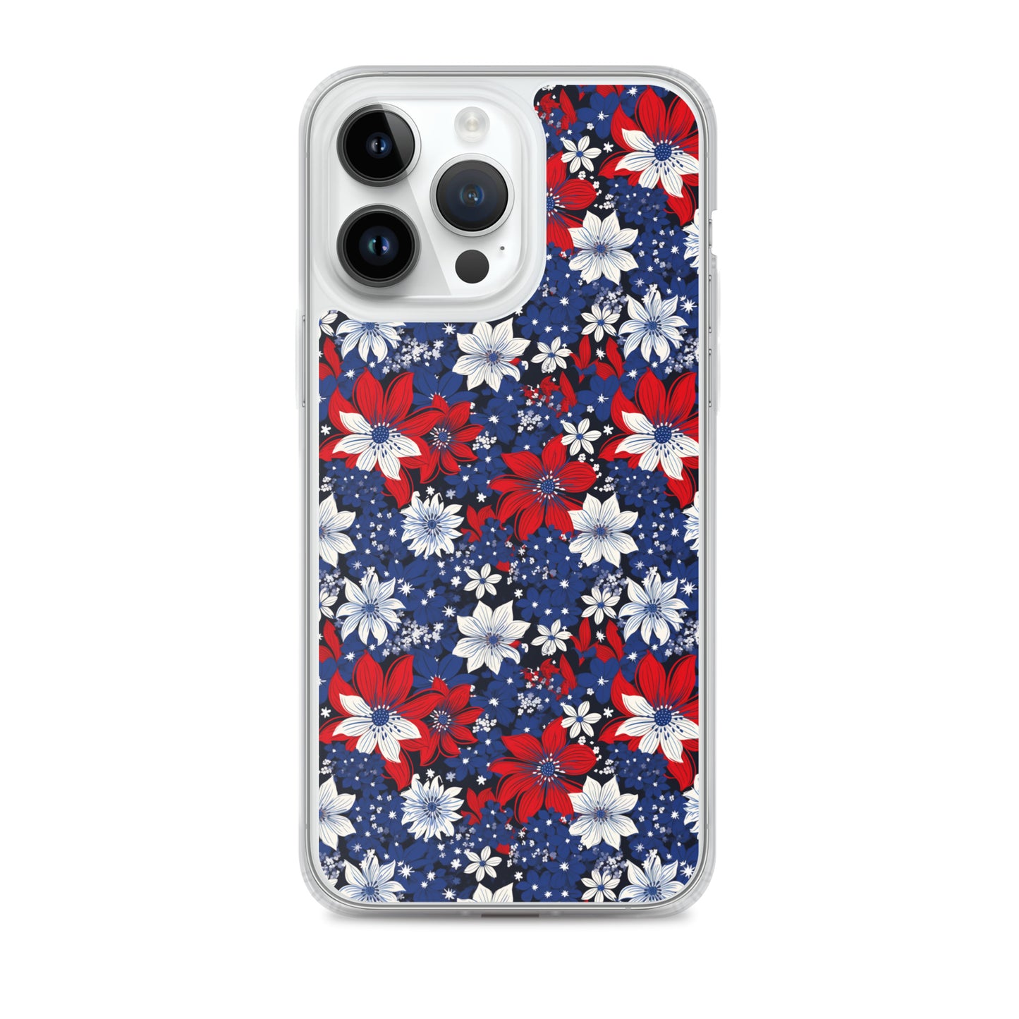 iPhone Case - Patriotic Poinsettas