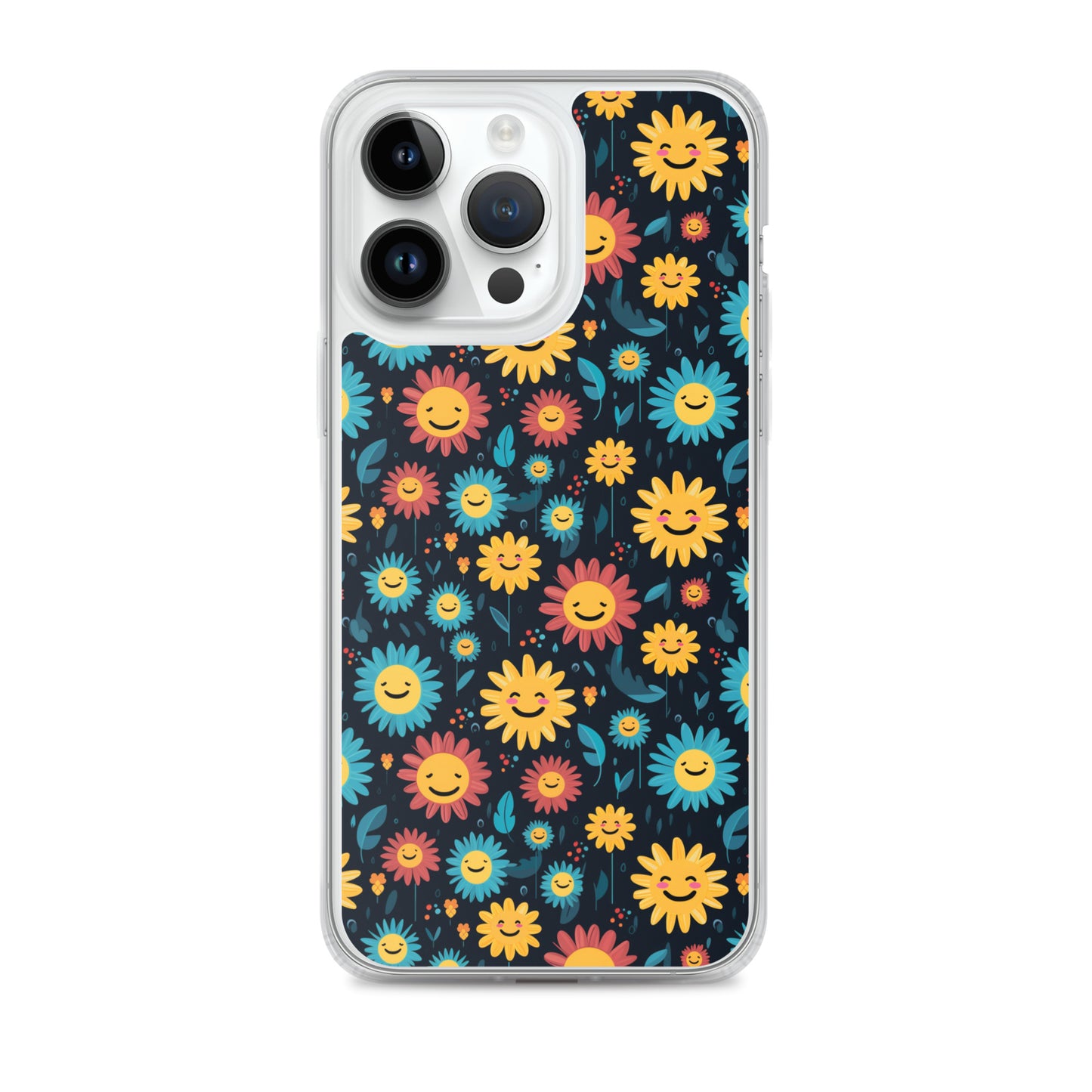 iPhone Case - Happy Smiley Flowers