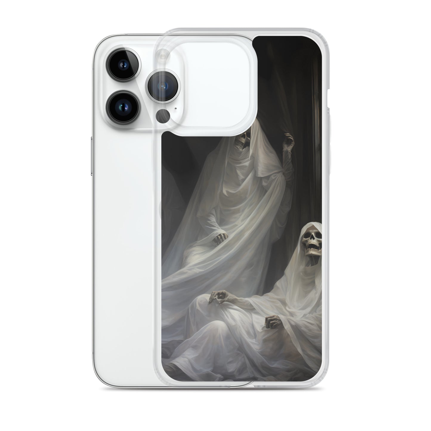 iPhone Case - Halloween Skeleton Ghosts