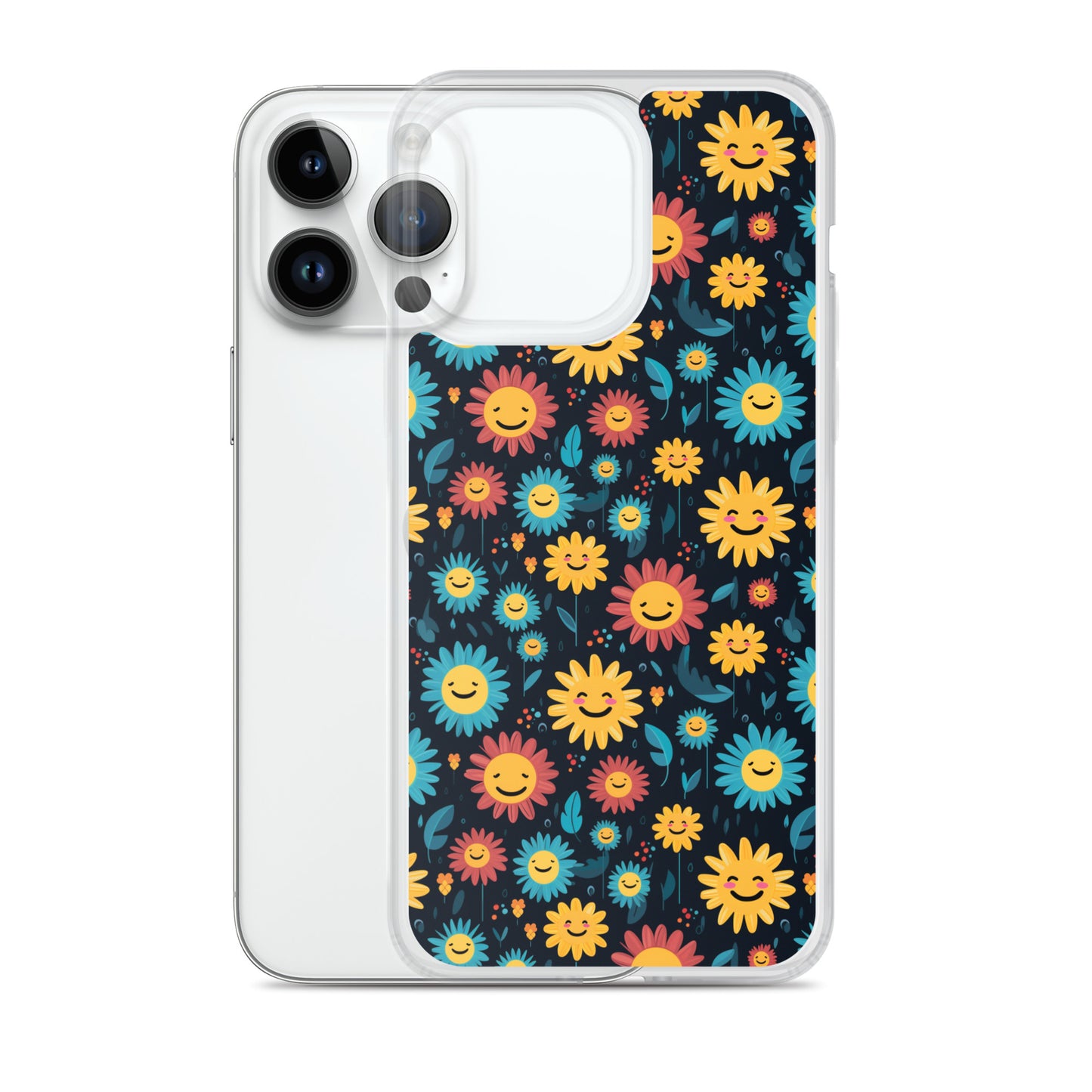 iPhone Case - Happy Smiley Flowers