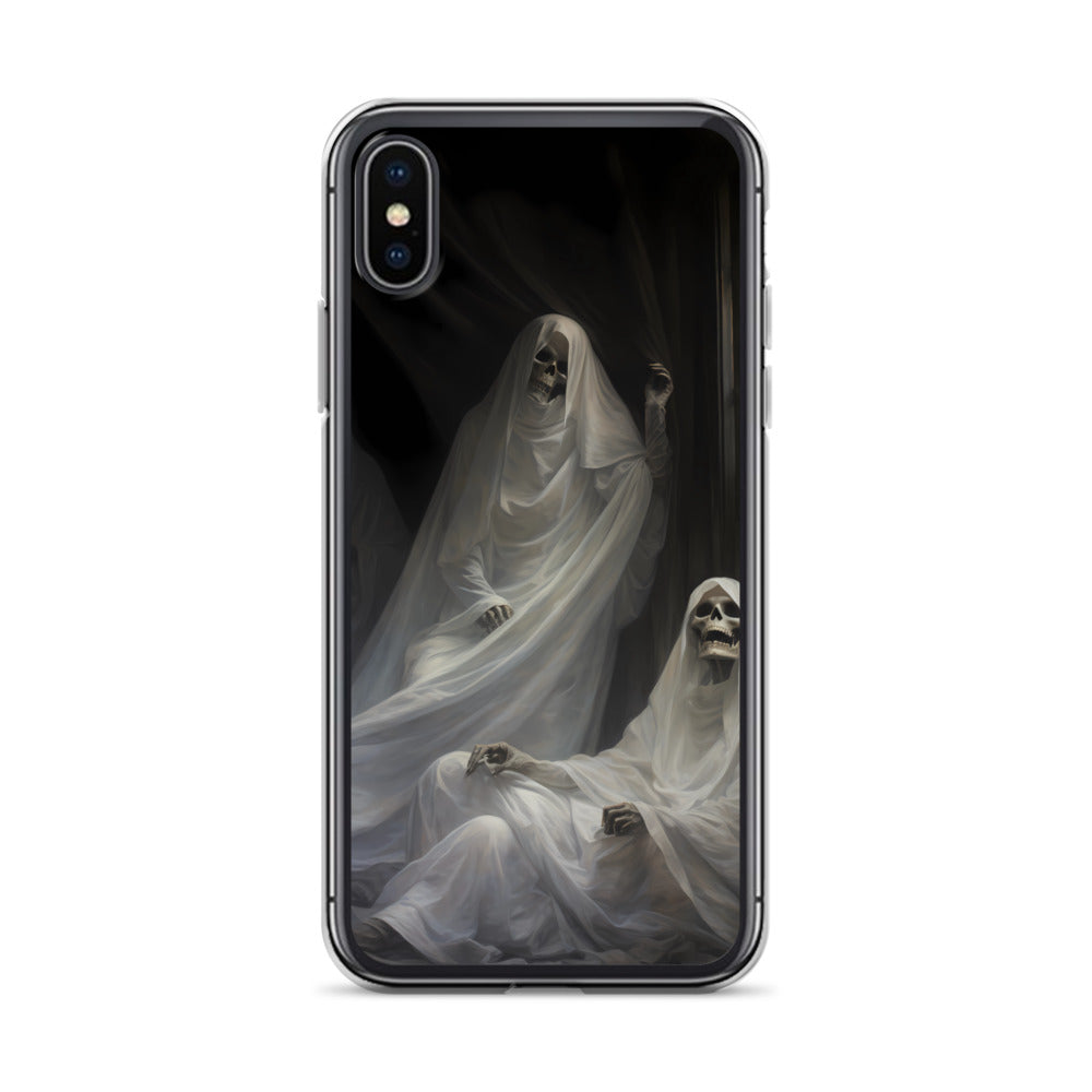 iPhone Case - Halloween Skeleton Ghosts
