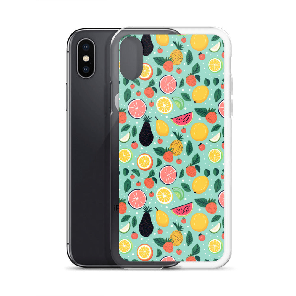 iPhone Case - Fun Fruits Pattern