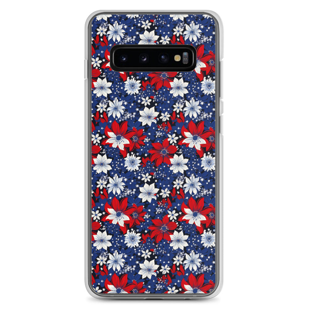 Samsung Case - Patriotic Poinsettas