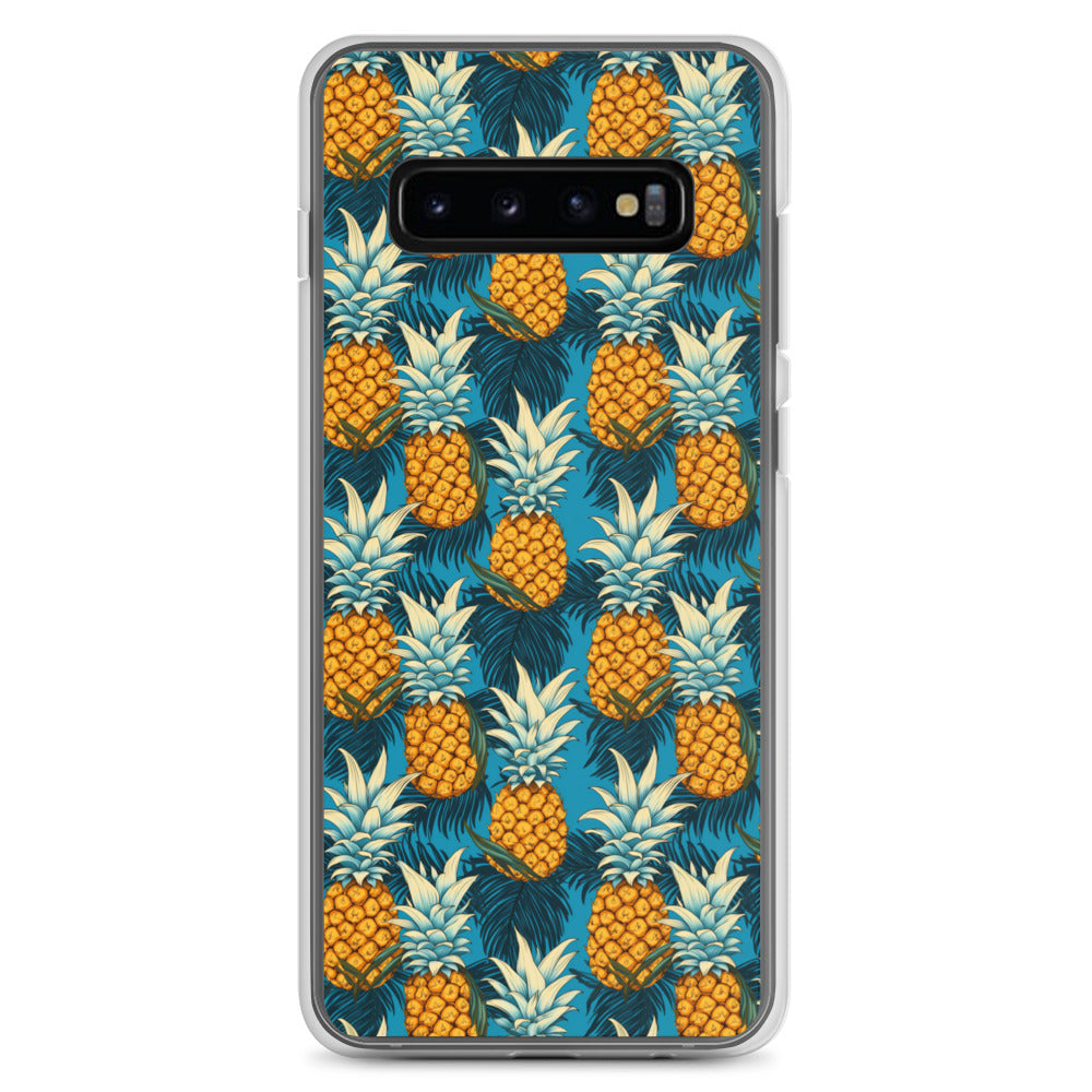Samsung Case - Pineapple Pattern on Blue