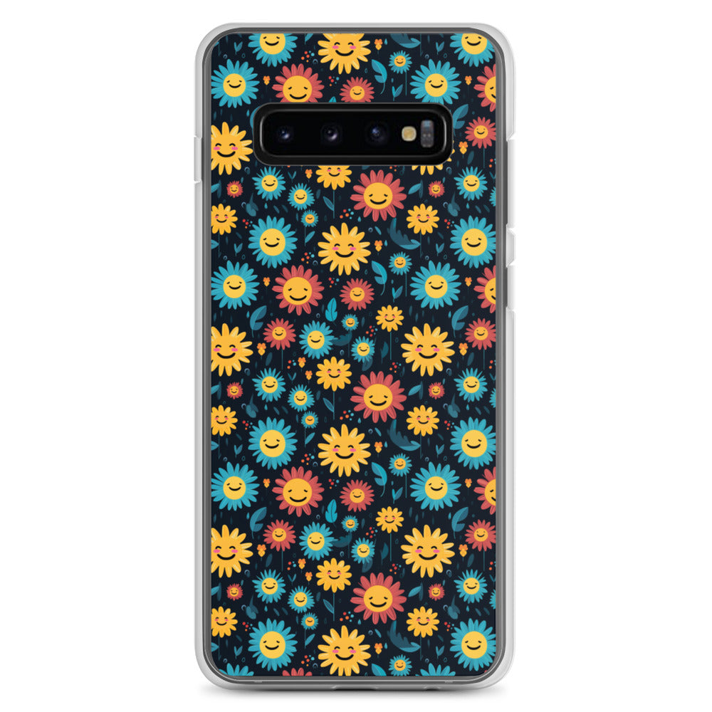 Samsung Case - Happy Smiley Flowers