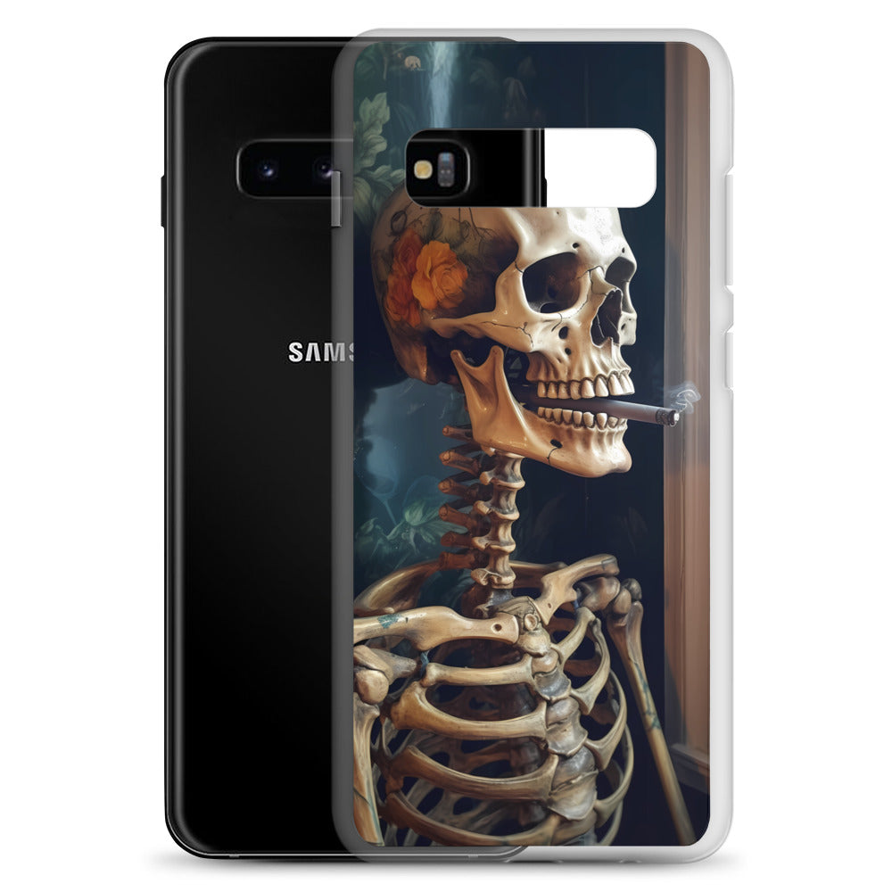 Samsung Case - Smoking Skeleton