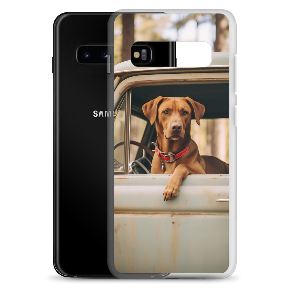 Samsung Case - Dog in a Truck