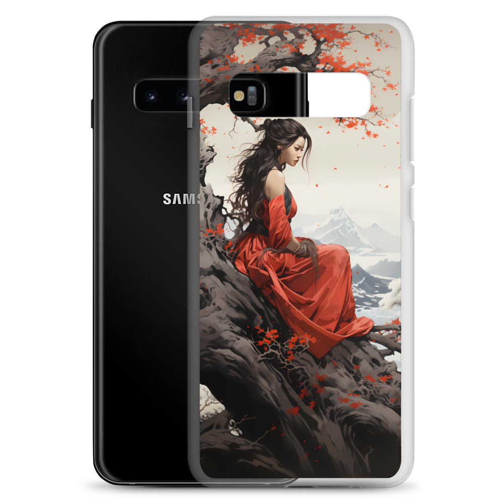 Samsung Case - Japanese Woman Under a Cherry Blossom Tree