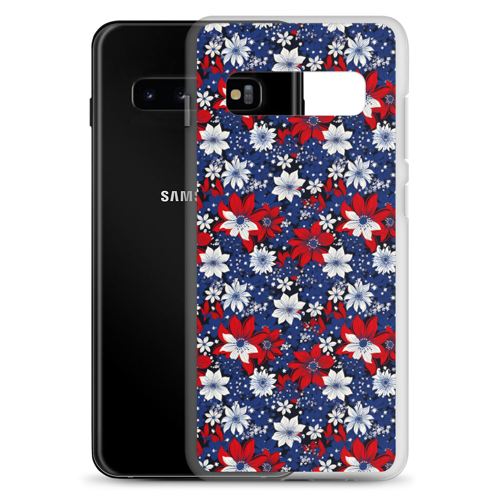 Samsung Case - Patriotic Poinsettas