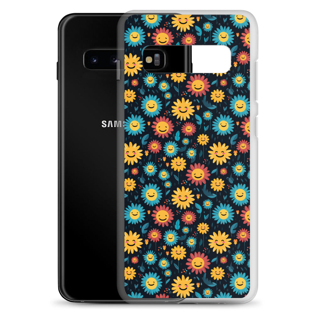 Samsung Case - Happy Smiley Flowers