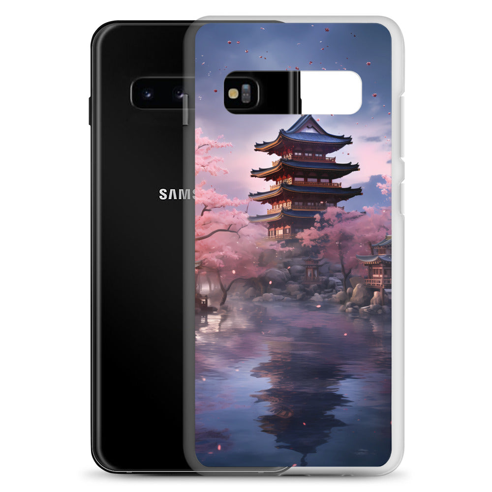 Samsung Case - Ancient Kyoto with Cherry Blossoms