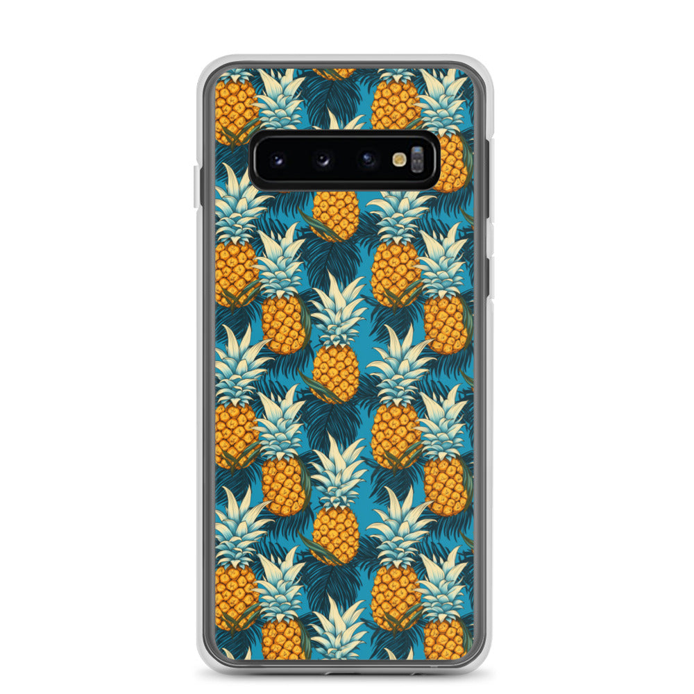 Samsung Case - Pineapple Pattern on Blue