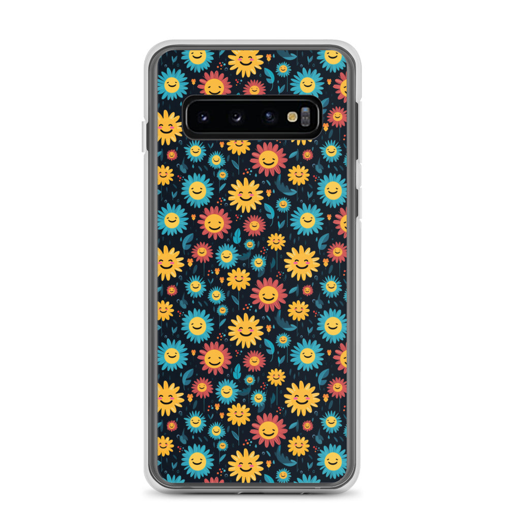 Samsung Case - Happy Smiley Flowers
