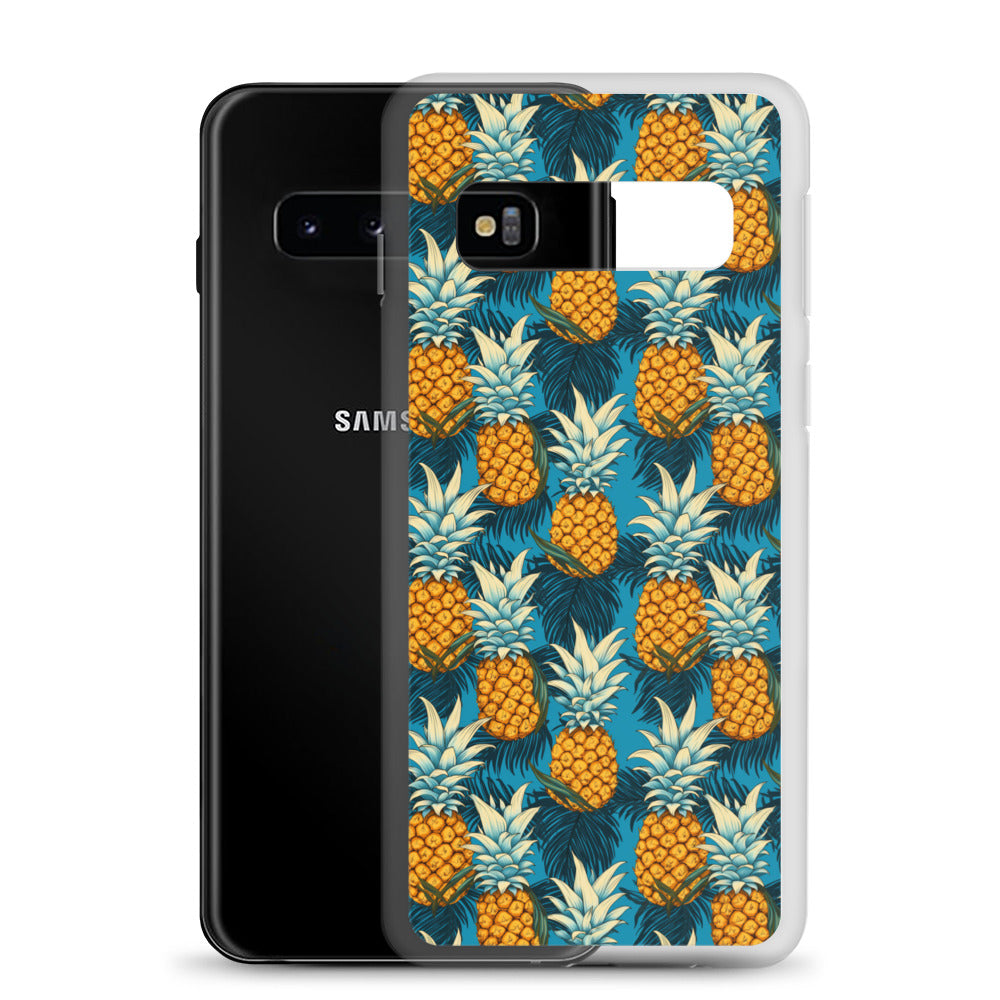 Samsung Case - Pineapple Pattern on Blue