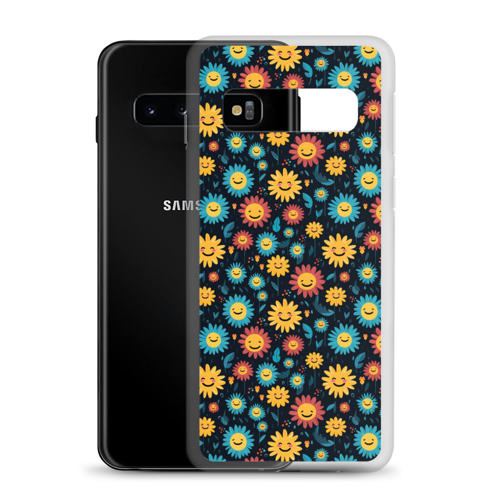 Samsung Case - Happy Smiley Flowers