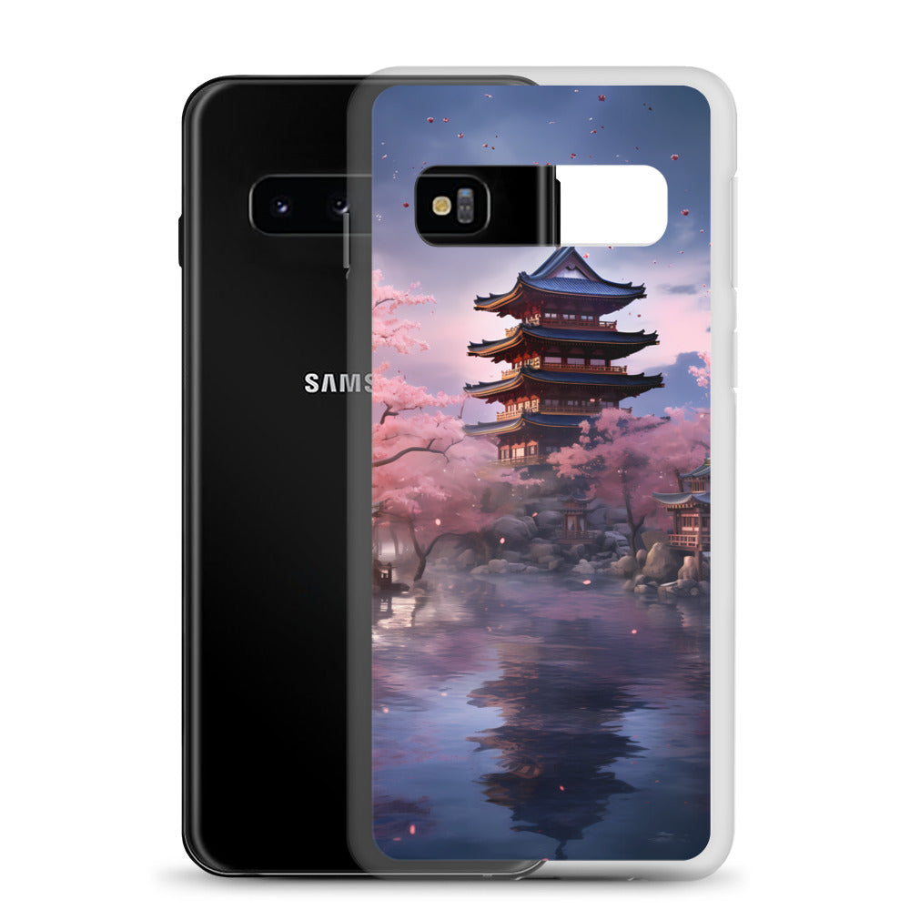 Samsung Case - Ancient Kyoto with Cherry Blossoms