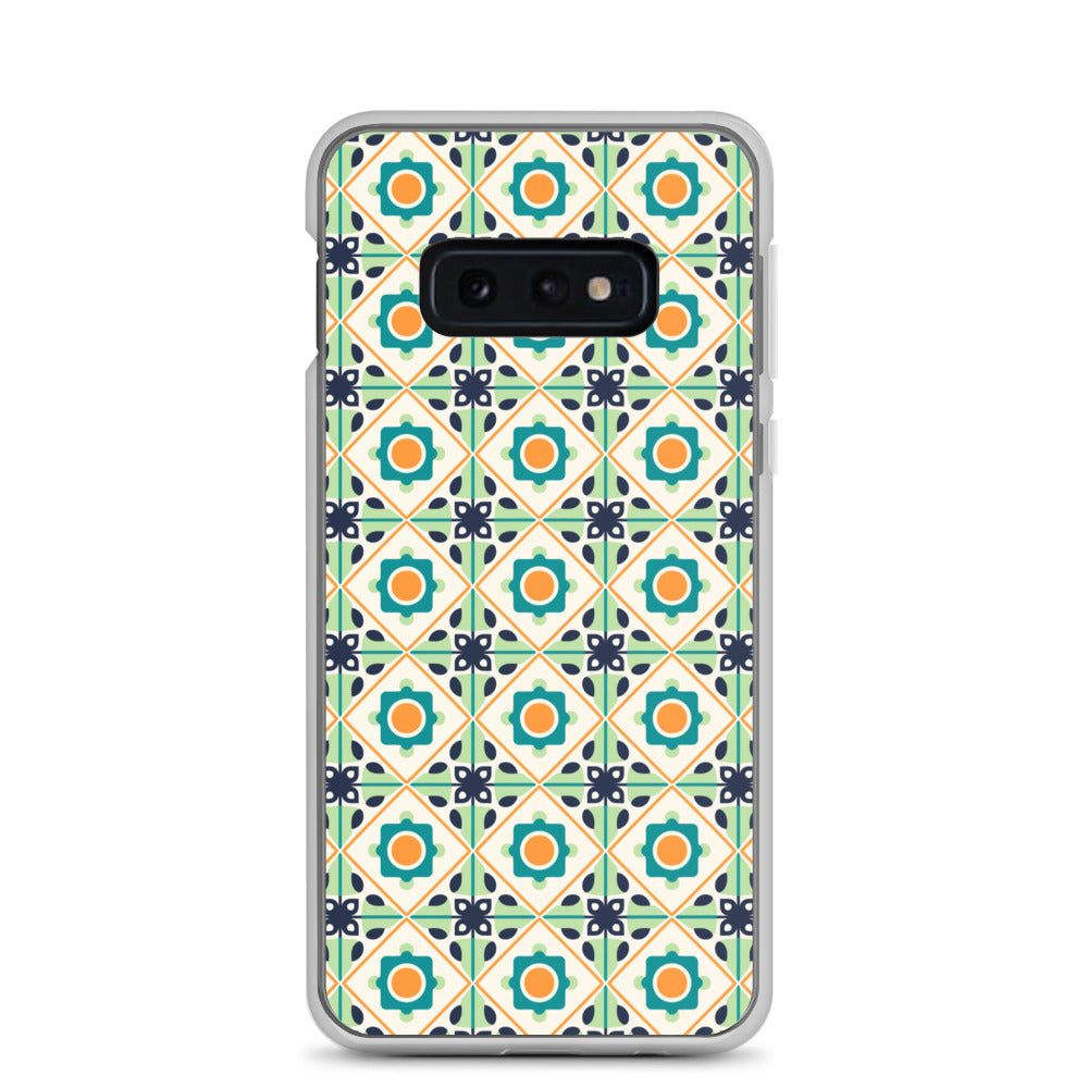 Samsung Case - Teal Ceramic Pattern
