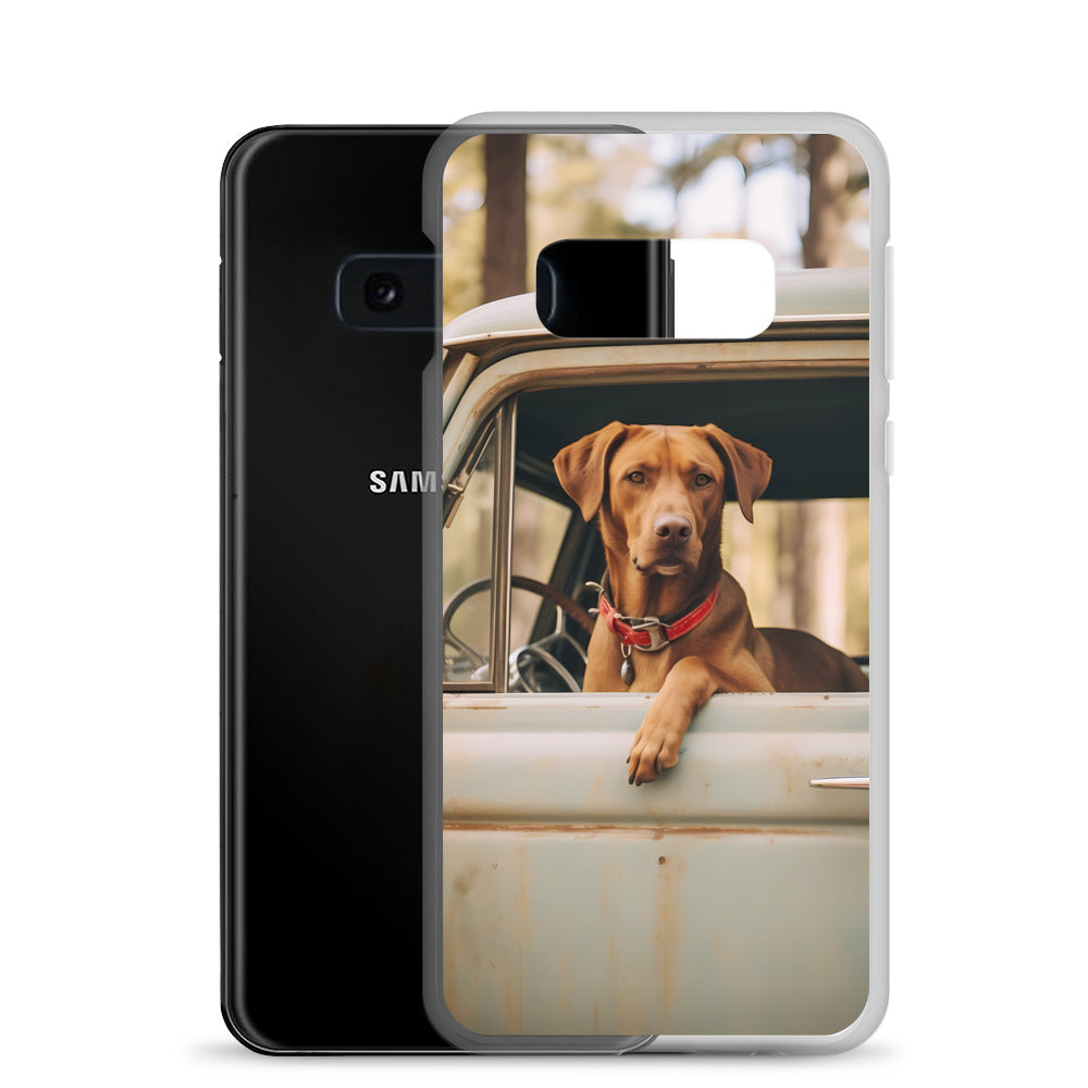 Samsung Case - Dog in a Truck