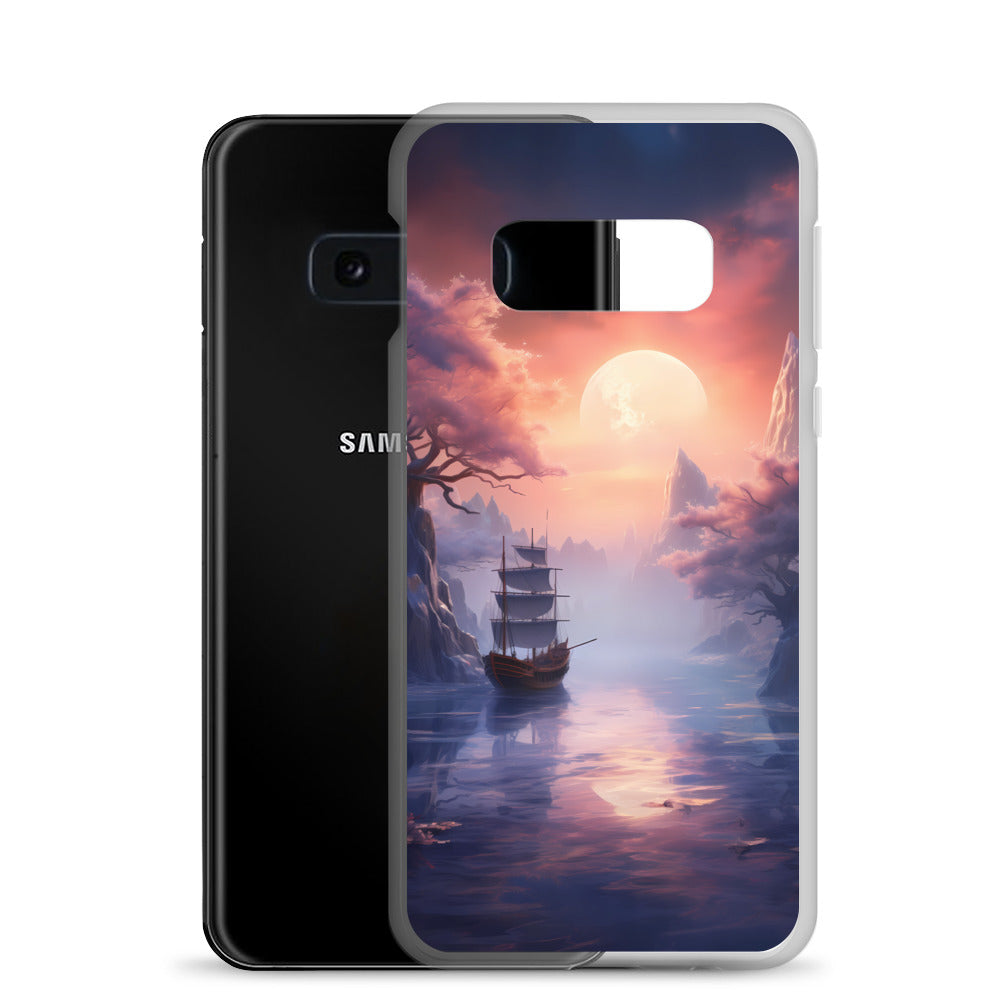Samsung Case - Japanese Seascape Moonrise