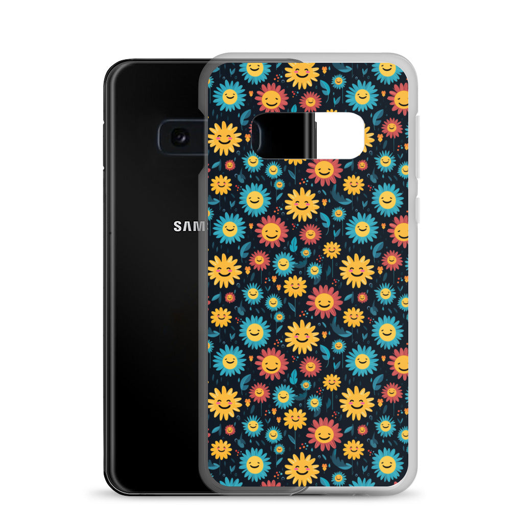 Samsung Case - Happy Smiley Flowers
