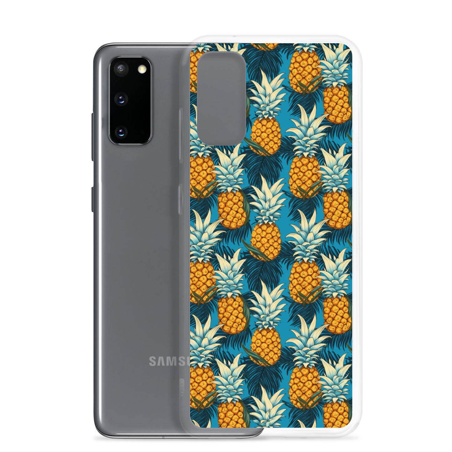 Samsung Case - Pineapple Pattern on Blue