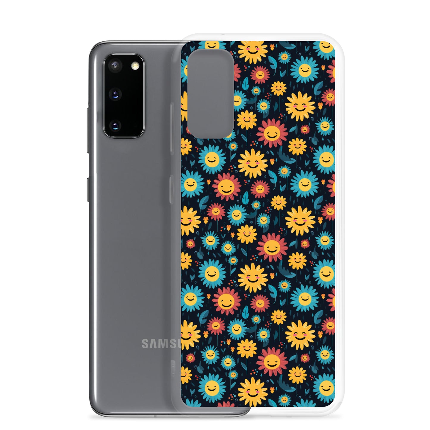 Samsung Case - Happy Smiley Flowers