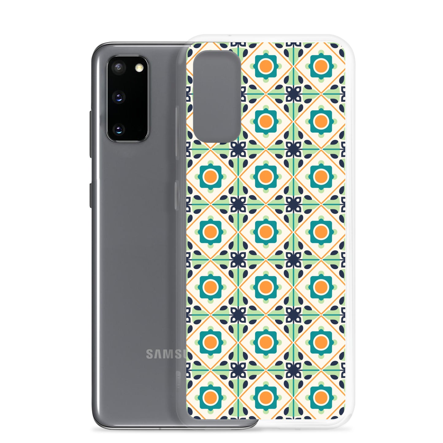 Samsung Case - Teal Ceramic Pattern