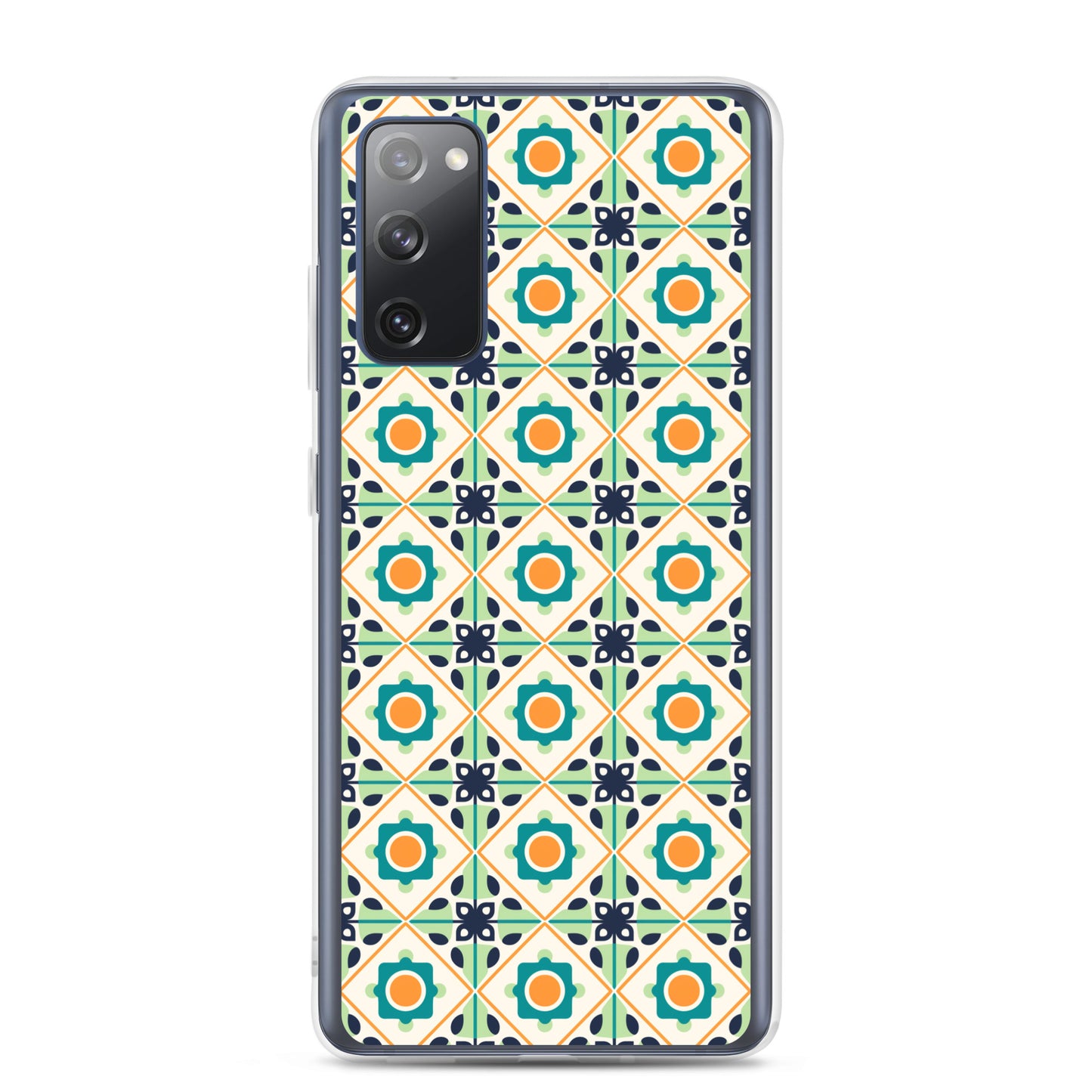 Samsung Case - Teal Ceramic Pattern