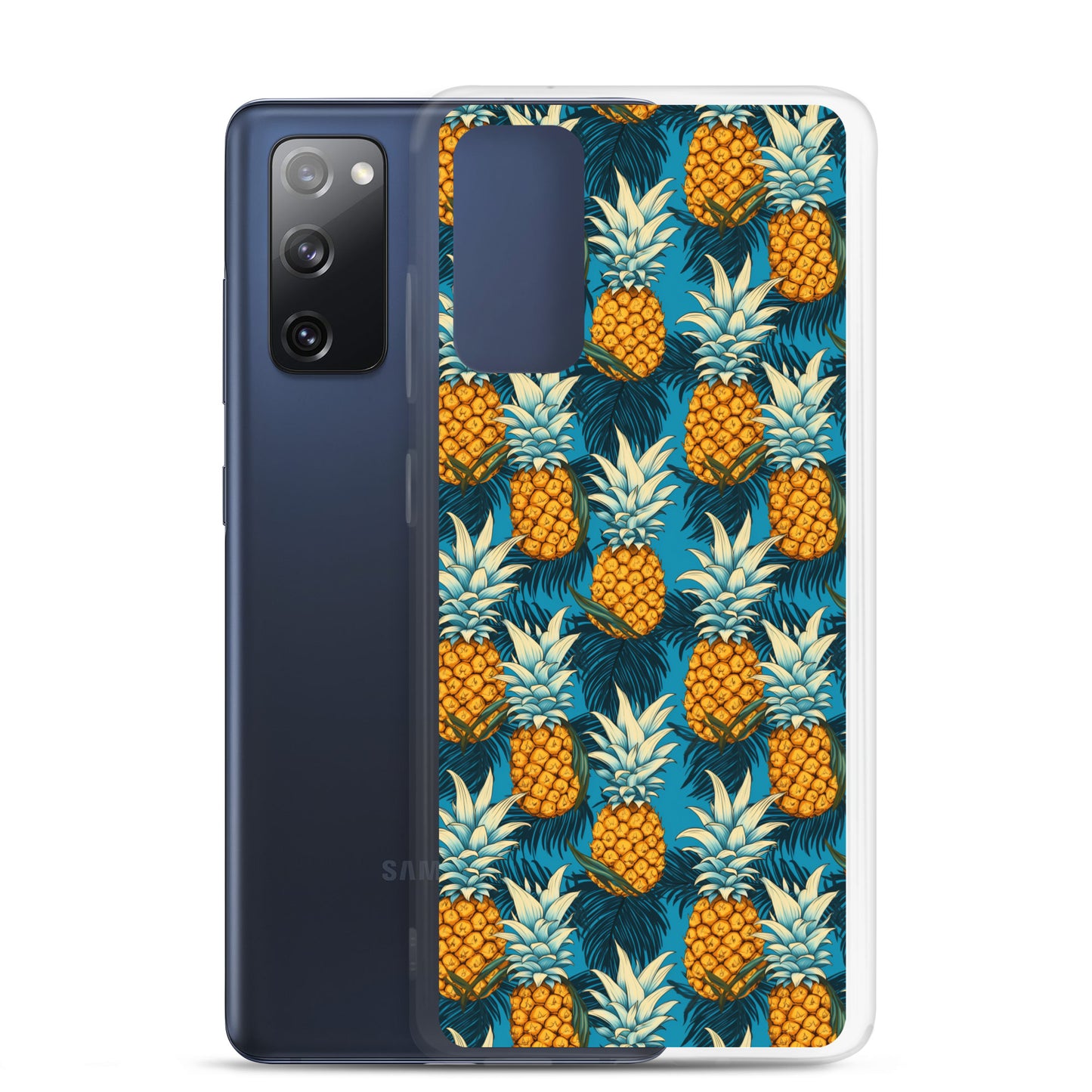 Samsung Case - Pineapple Pattern on Blue