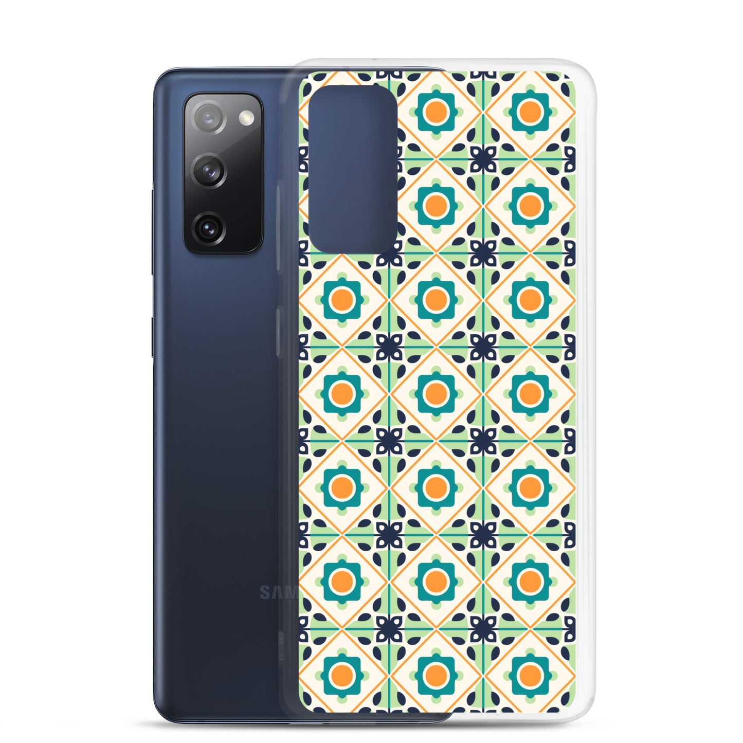 Samsung Case - Teal Ceramic Pattern