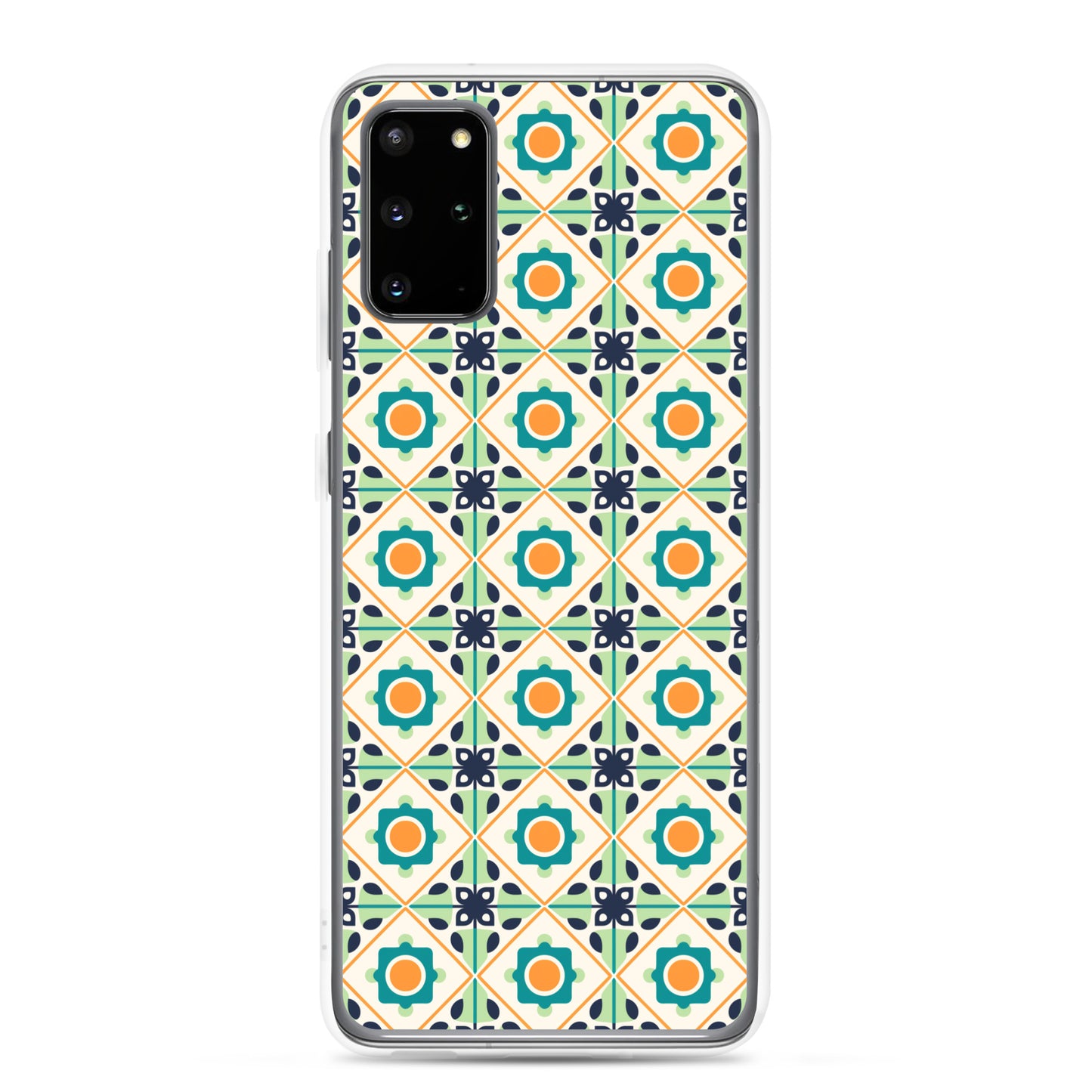 Samsung Case - Teal Ceramic Pattern