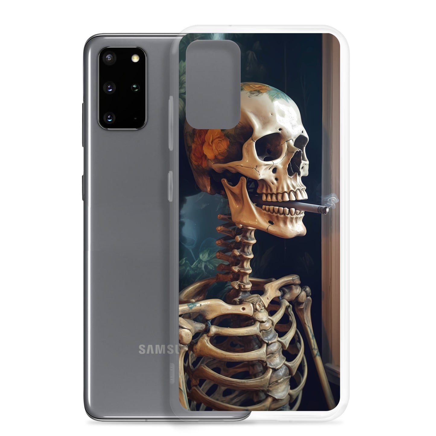 Samsung Case - Smoking Skeleton
