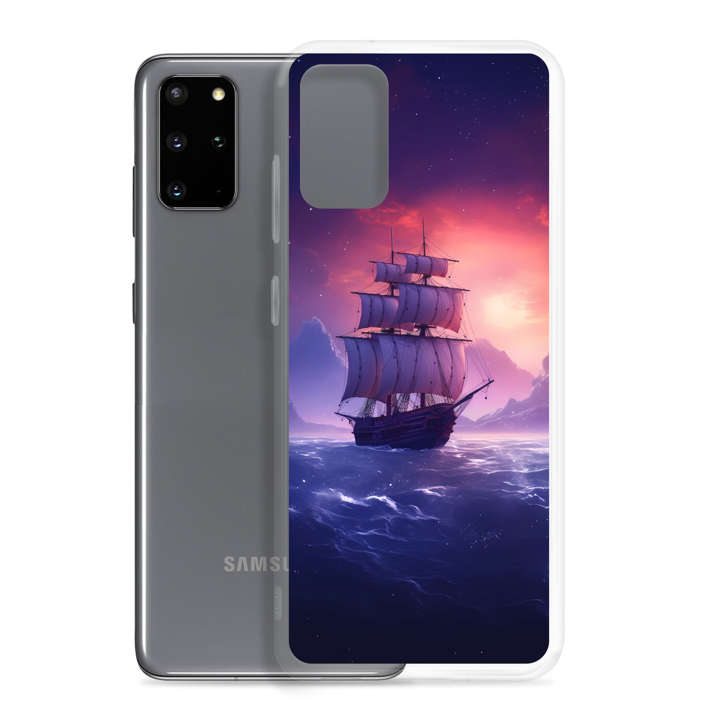 Samsung Case - Seascape Wooden Ship at Dusk