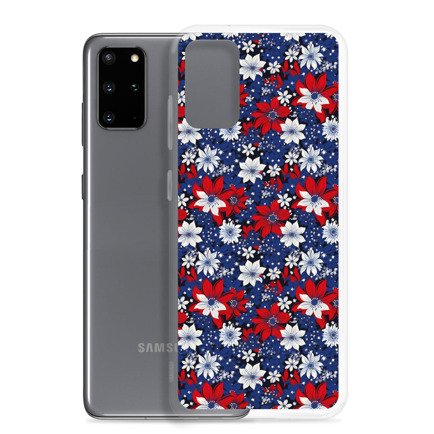 Samsung Case - Patriotic Poinsettas