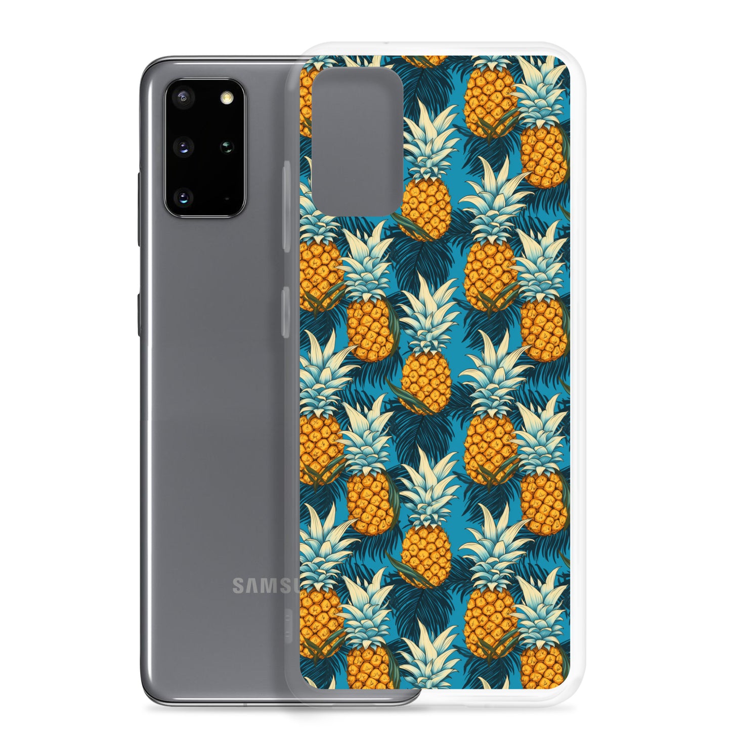Samsung Case - Pineapple Pattern on Blue