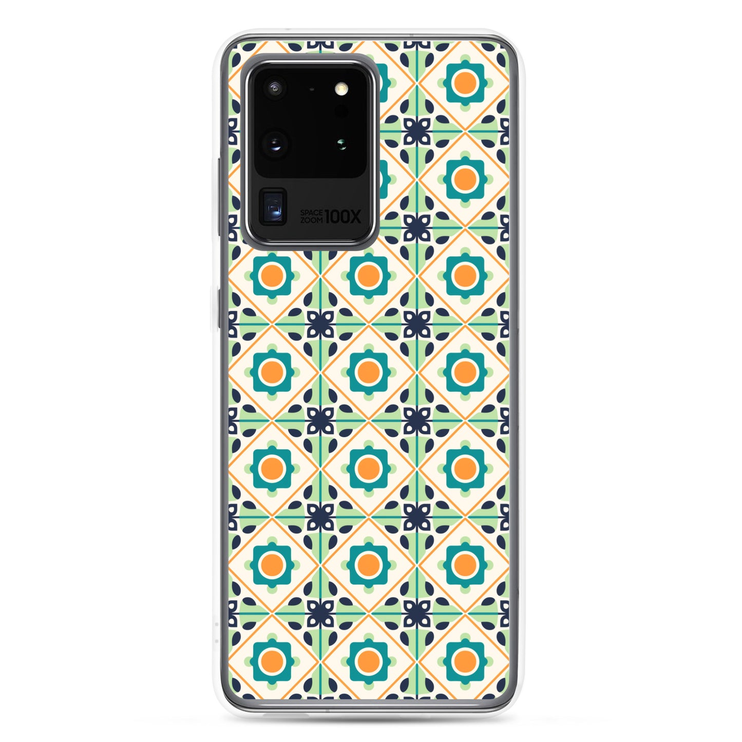 Samsung Case - Teal Ceramic Pattern