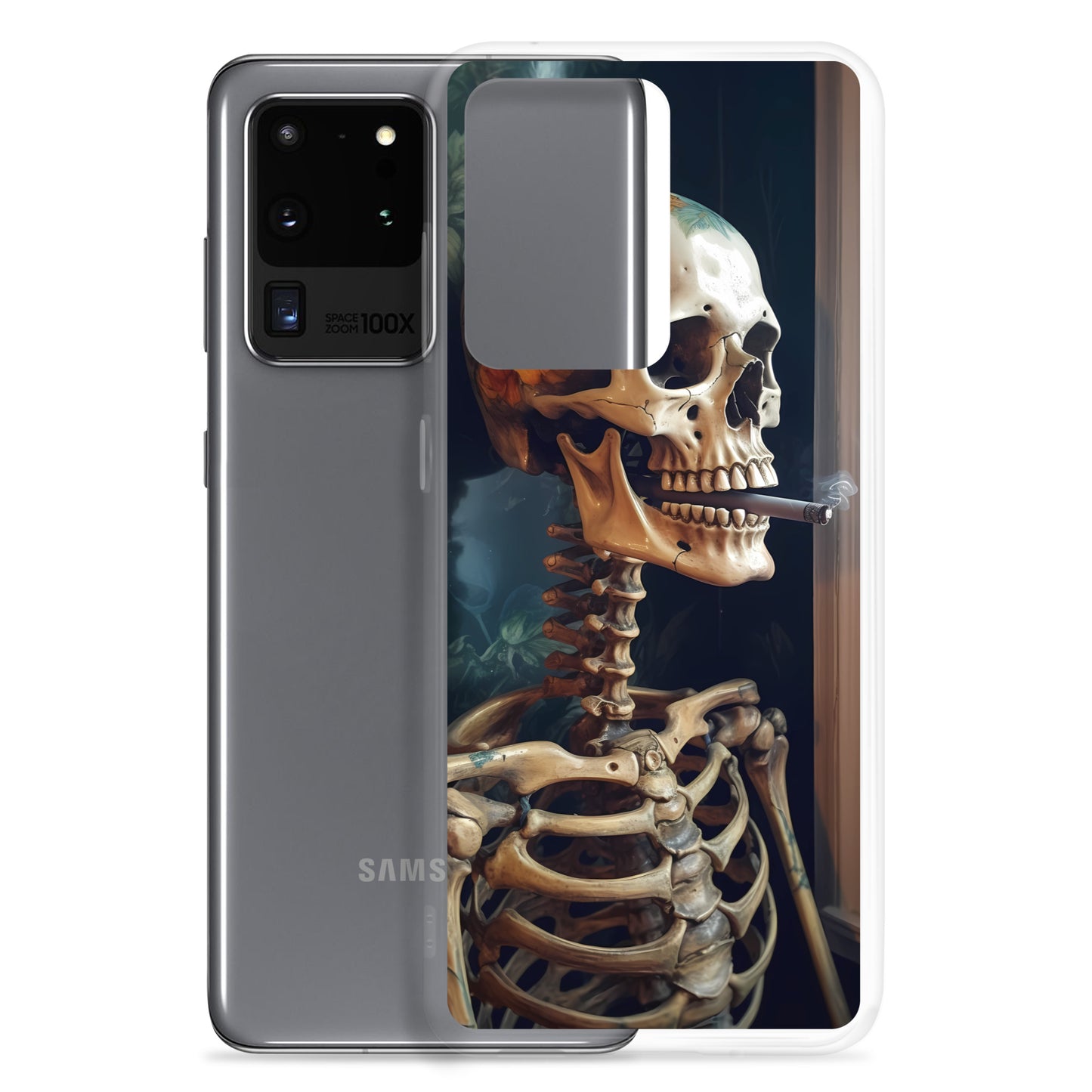Samsung Case - Smoking Skeleton