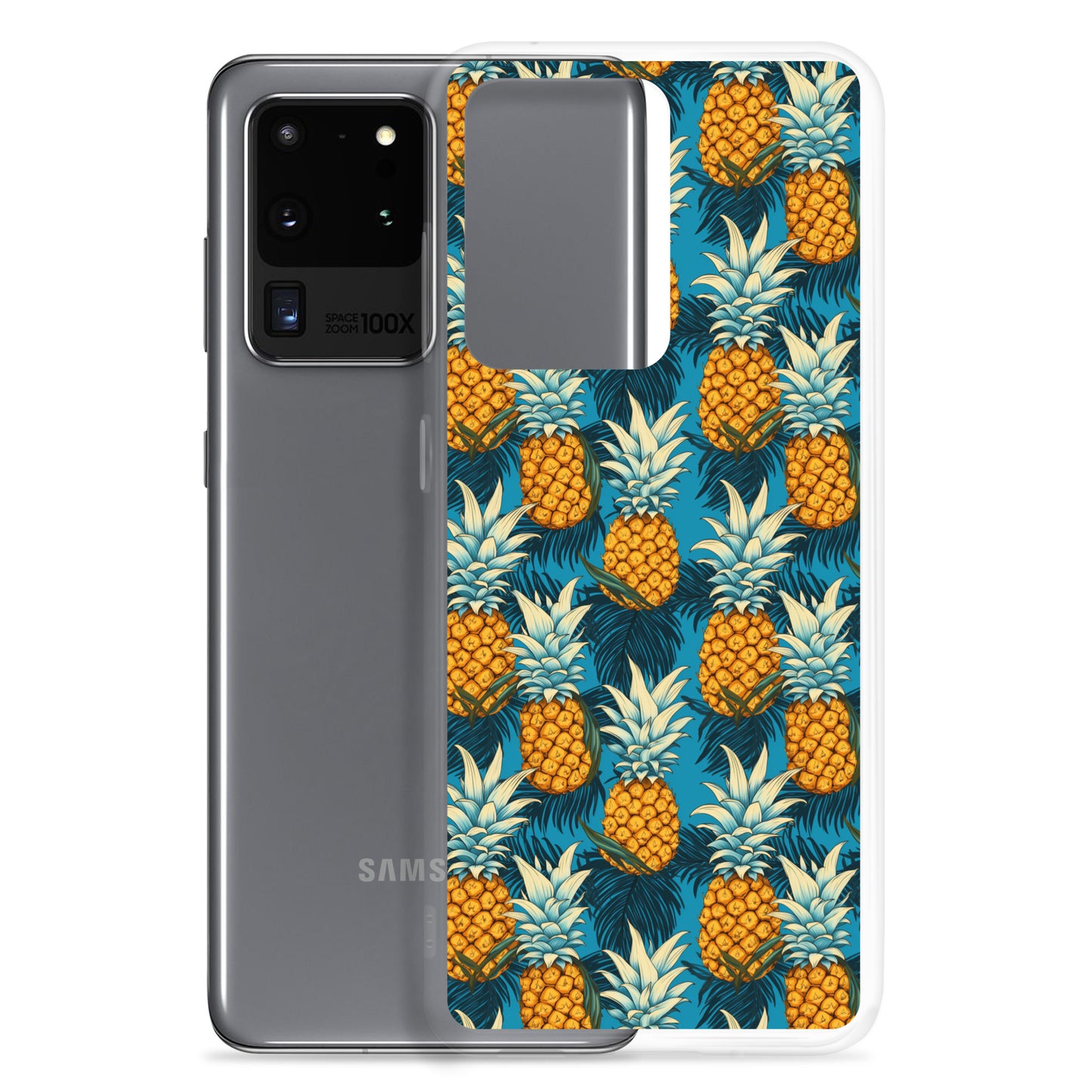 Samsung Case - Pineapple Pattern on Blue