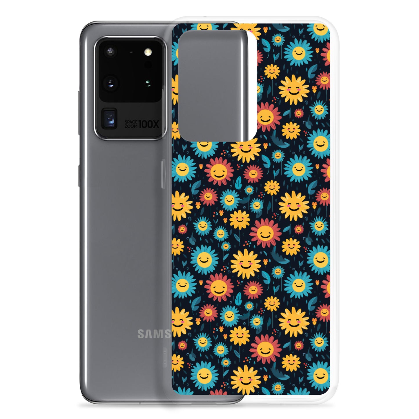 Samsung Case - Happy Smiley Flowers