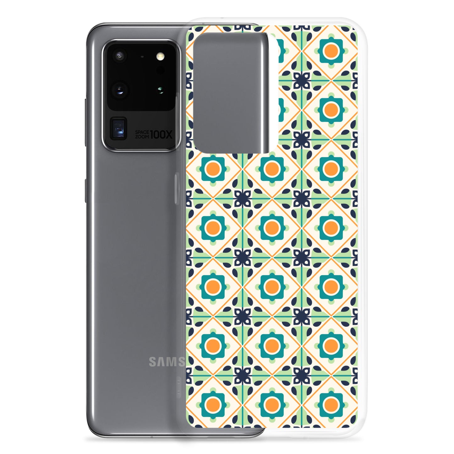 Samsung Case - Teal Ceramic Pattern