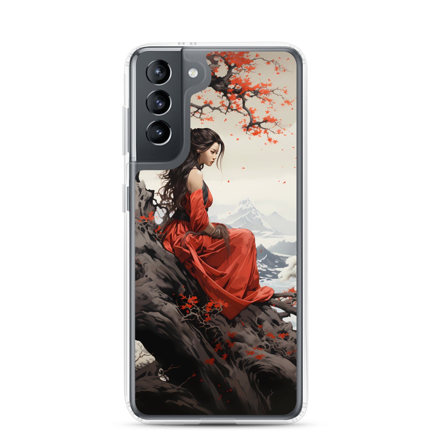 Samsung Case - Japanese Woman Under a Cherry Blossom Tree