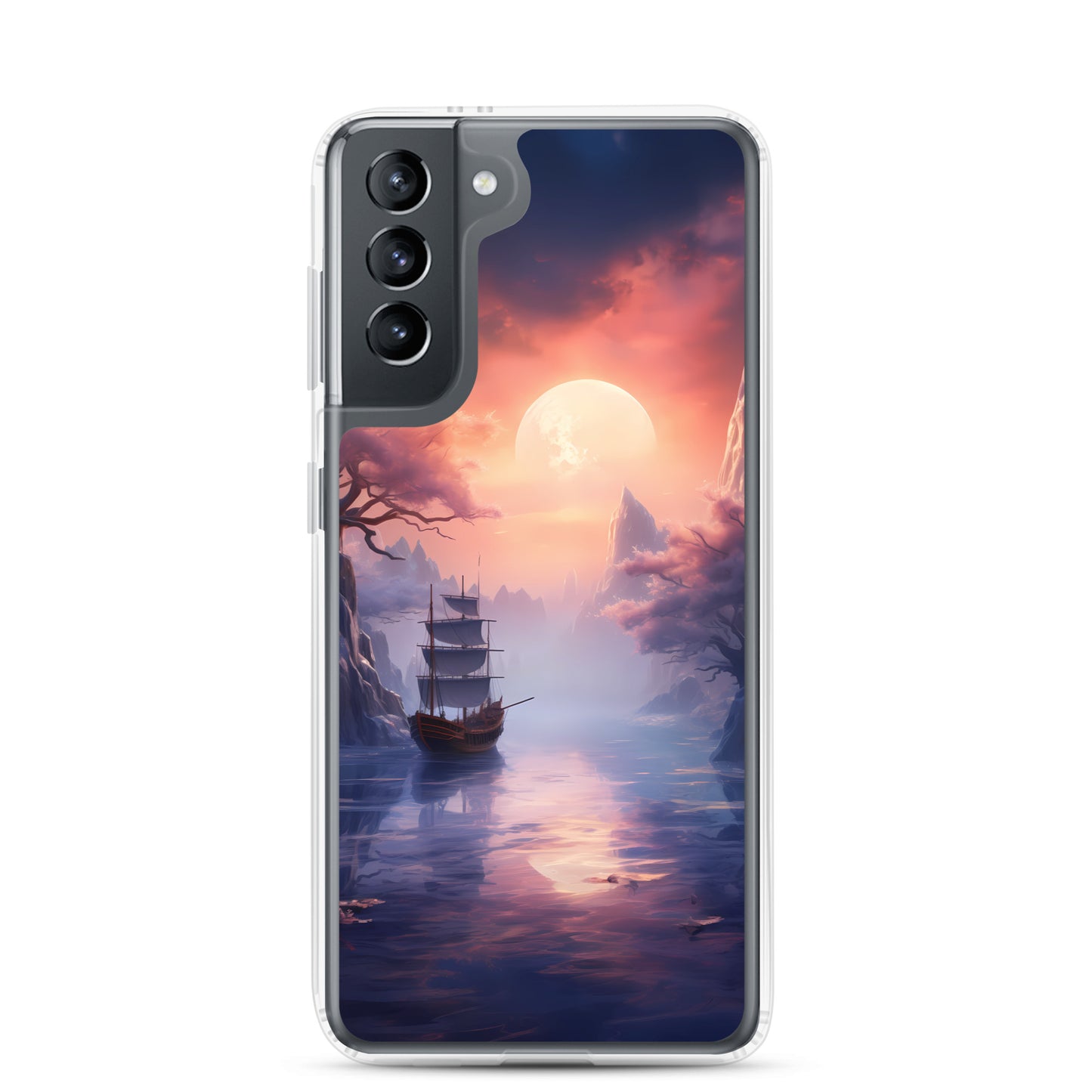 Samsung Case - Japanese Seascape Moonrise