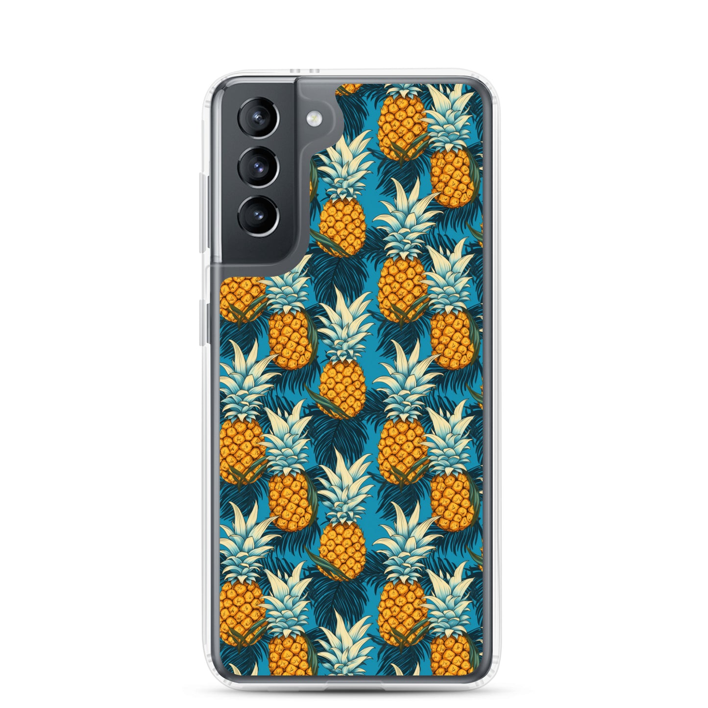 Samsung Case - Pineapple Pattern on Blue