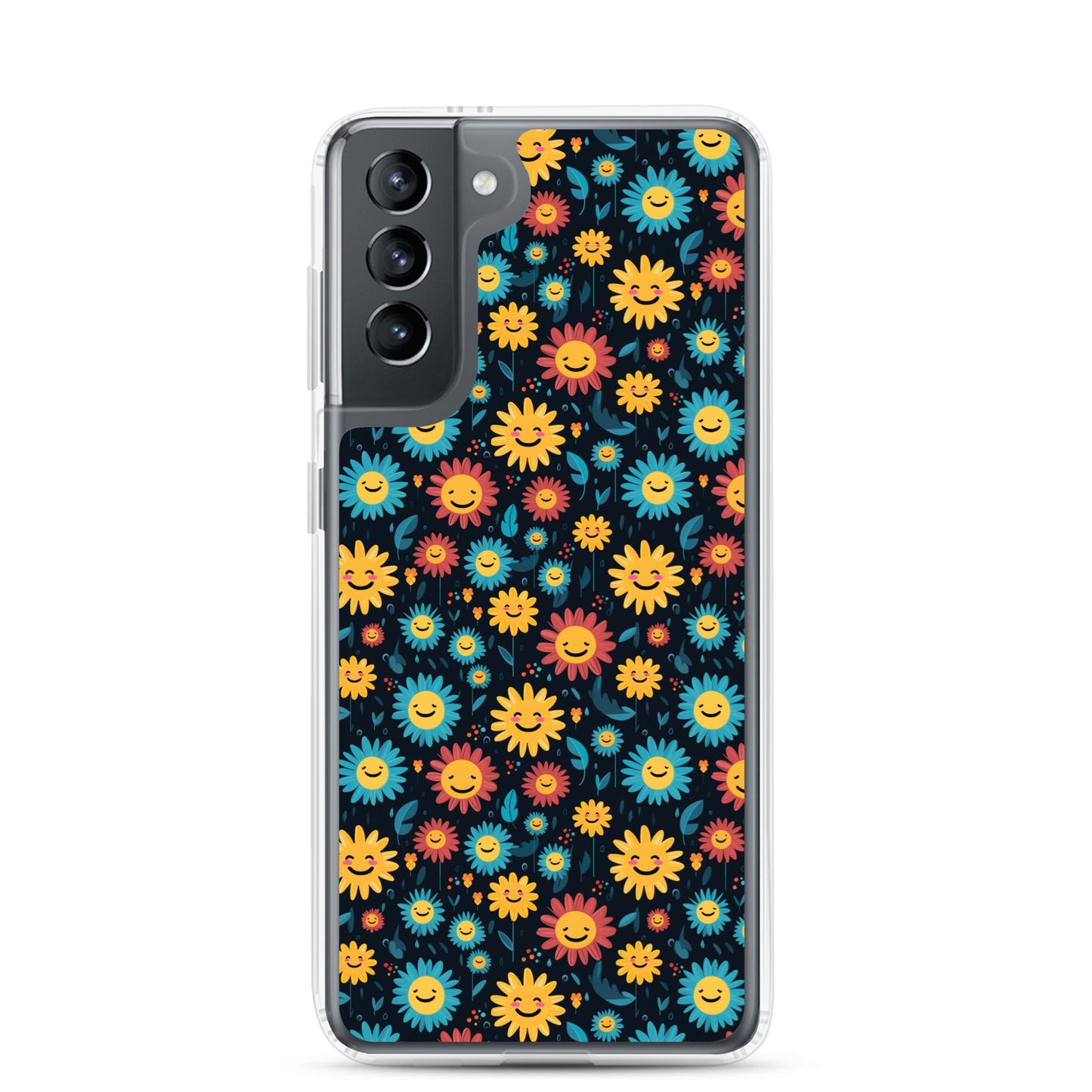 Samsung Case - Happy Smiley Flowers